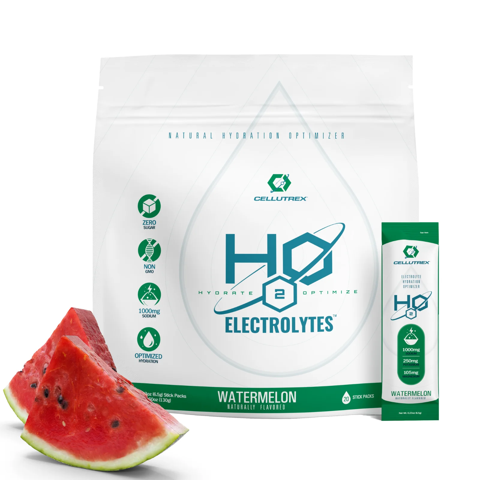 Professional H2O ELECTROLYTES™ – Watermelon Zero Sugar Electrolyte Powder Unique