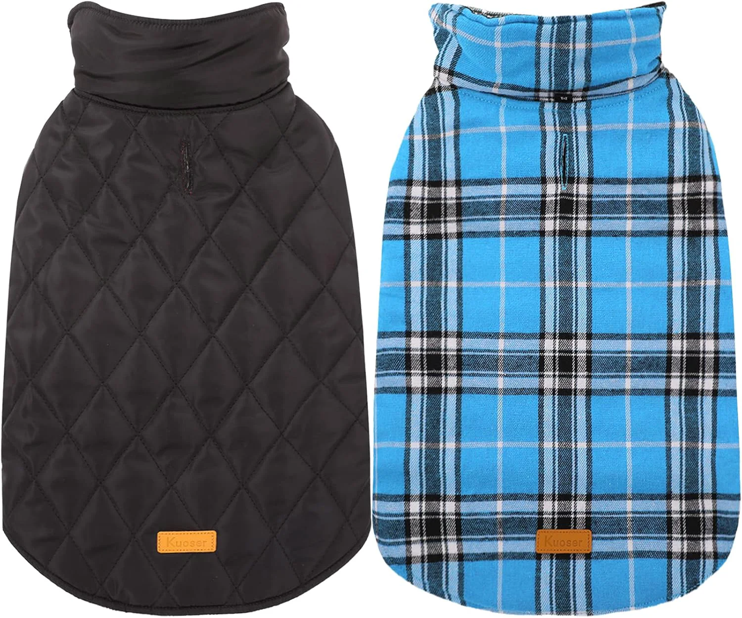 Reliable Kuoser Warm Dog Coat Waterproof Dog Coats for X-Small Dogs Adjustable Durable Doggie Winter Jacket Reversible Cozy Puppy Cold Weather Apparel from Small to Large Breed Blue XS Easy-to-Use