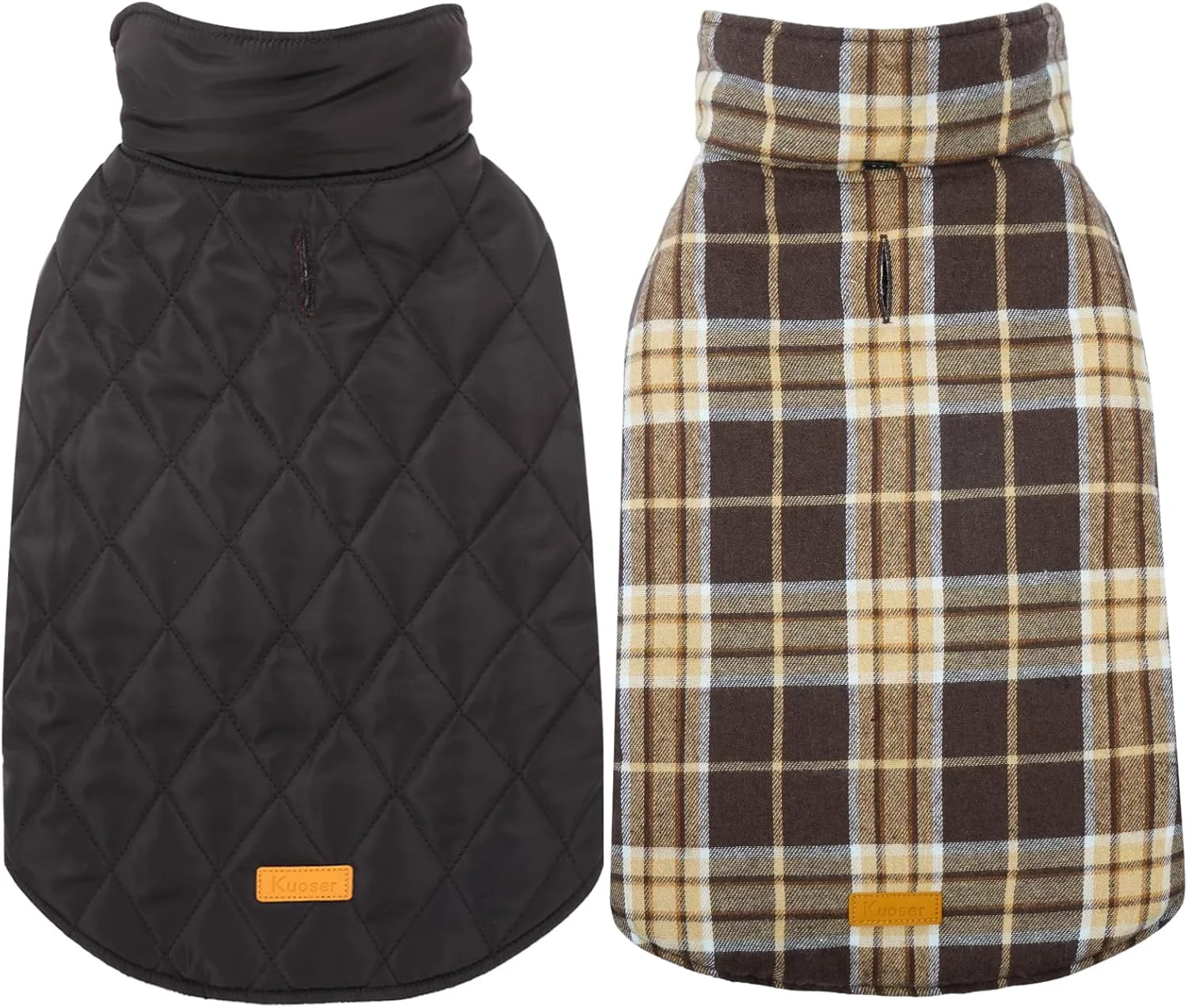 Carefully Designed Kuoser Warm Dog Coat Waterproof Dog Coats for X-Small Dogs Adjustable Durable Doggie Winter Jacket Reversible Cozy Puppy Cold Weather Apparel from Small to Large Breed New Brown XS Smooth