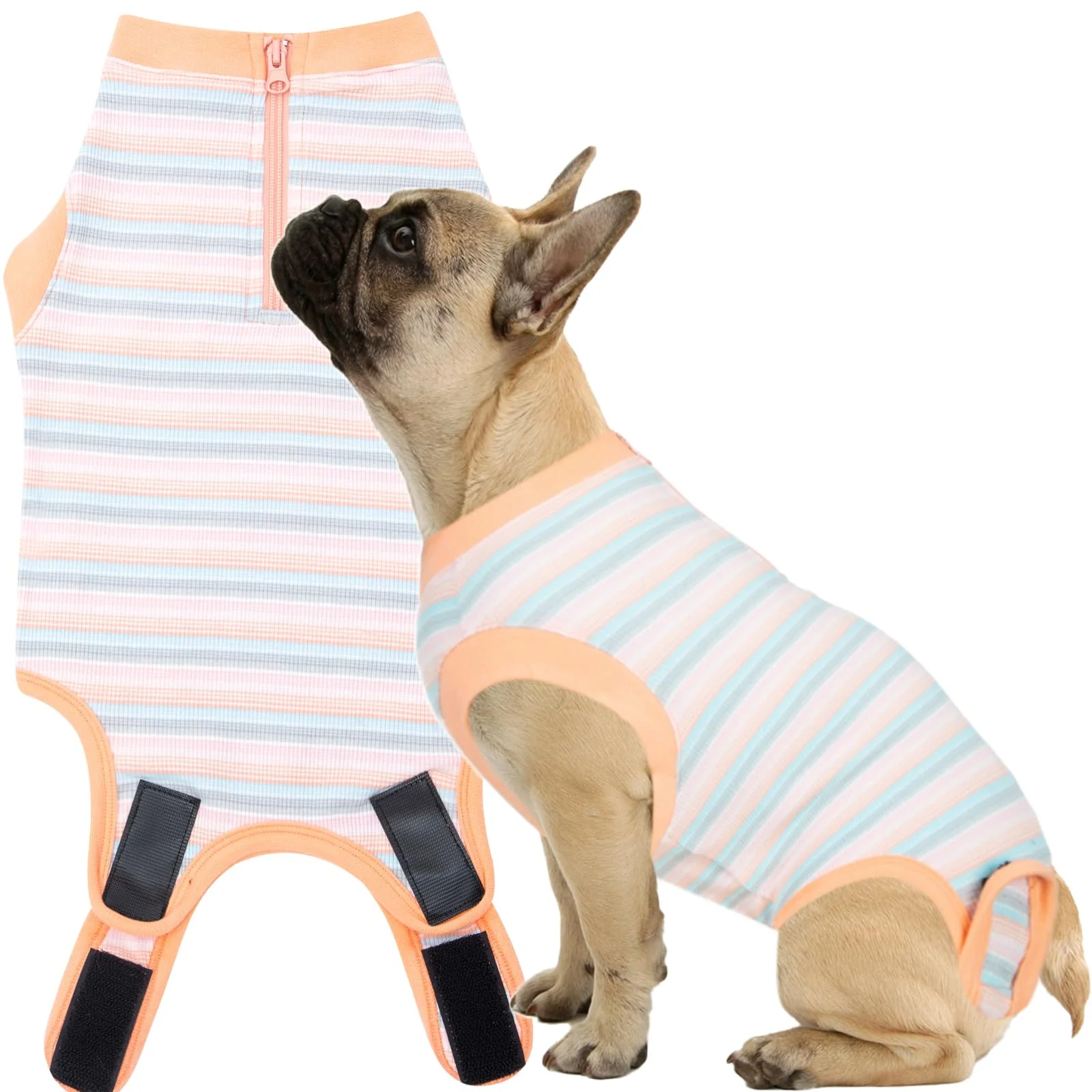 Dependable Wabdhaly Recovery Suit for Dogs — Zippered Post-Surgery Cone for Female Spay Expertly Made