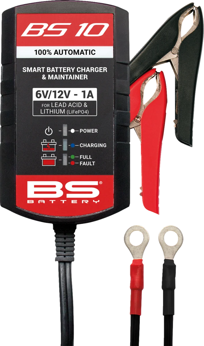Natural BS BATTERY Battery Charger Maintainer – BS 10 – 6V 12V 700571 Crafted