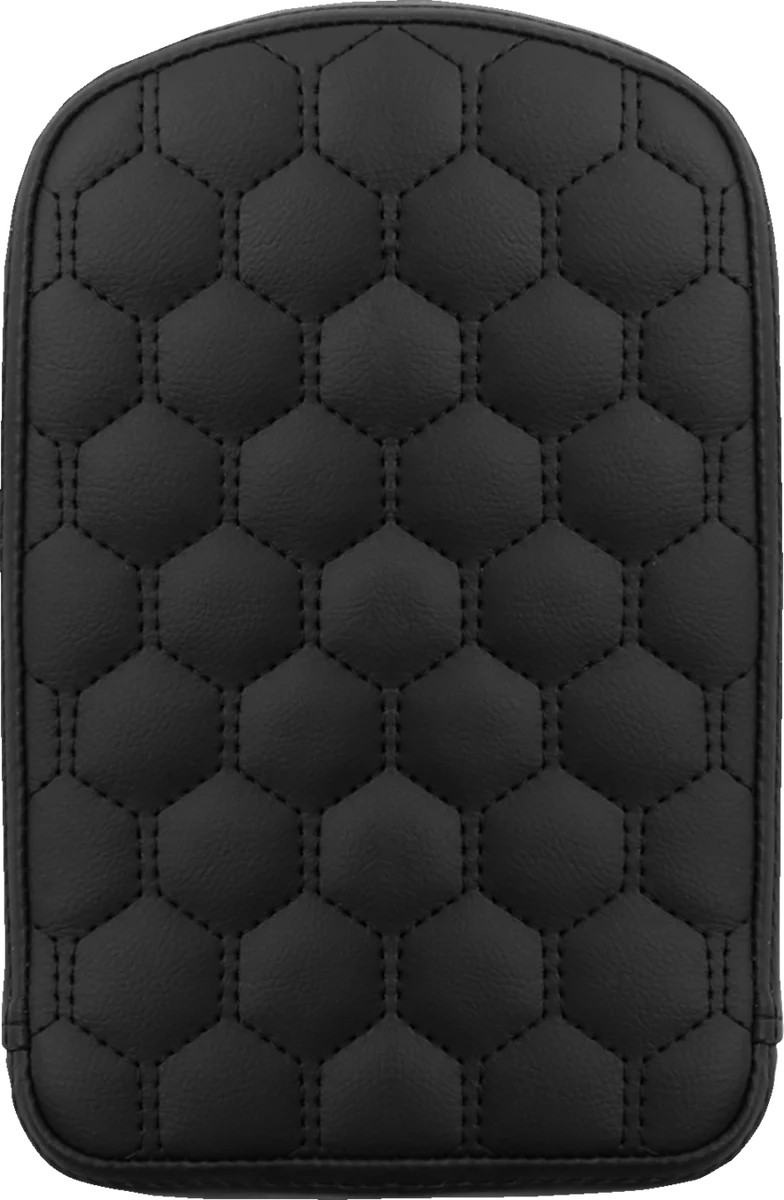 Traditional SADDLEMEN RoadSofa Sissy Bar Pad – Honeycomb – Black Stitching 041149 Durable