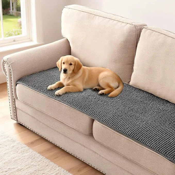 Convenient H.VERSAILTEX Plush Chenille Couch Cover Sustainable