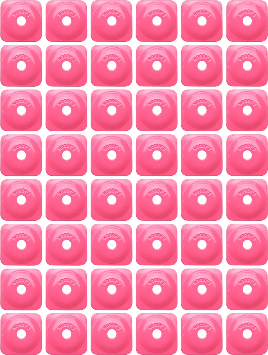 Reusable WOODY’S Support Plates – Pink – Square – 48 Pack ASG-3820-48 High-Quality