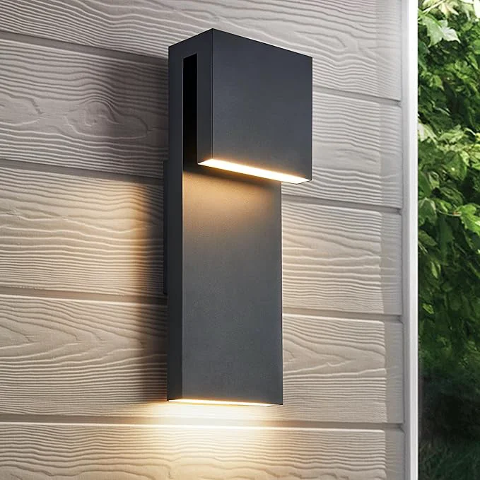Minimalist Modern LED Outdoor Wall Sconce 17W Integrated LED Outdoor Wall Mount Anti Rust Textured Black Suit for Wet Locations and All Rooms Easily Installed in Any Direction.Bulb Included.About ThisOverview Reliable
