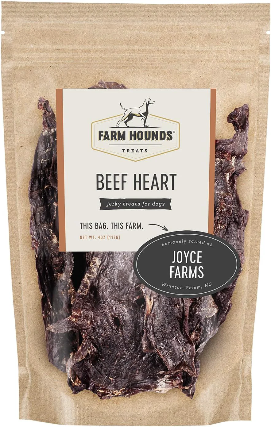 Fashionable Farm Hounds – Beef Heart – Premium Natural Beef Heart Jerky Smooth