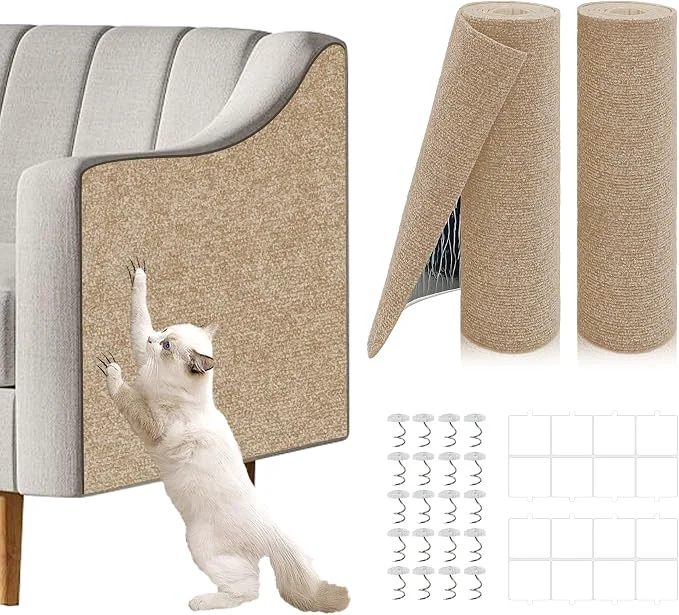 Sustainable 2 Pcs Total 78.8 x15.8 Cat Scratch Mat Cat Scratch Couch Furniture Protector High-Performance