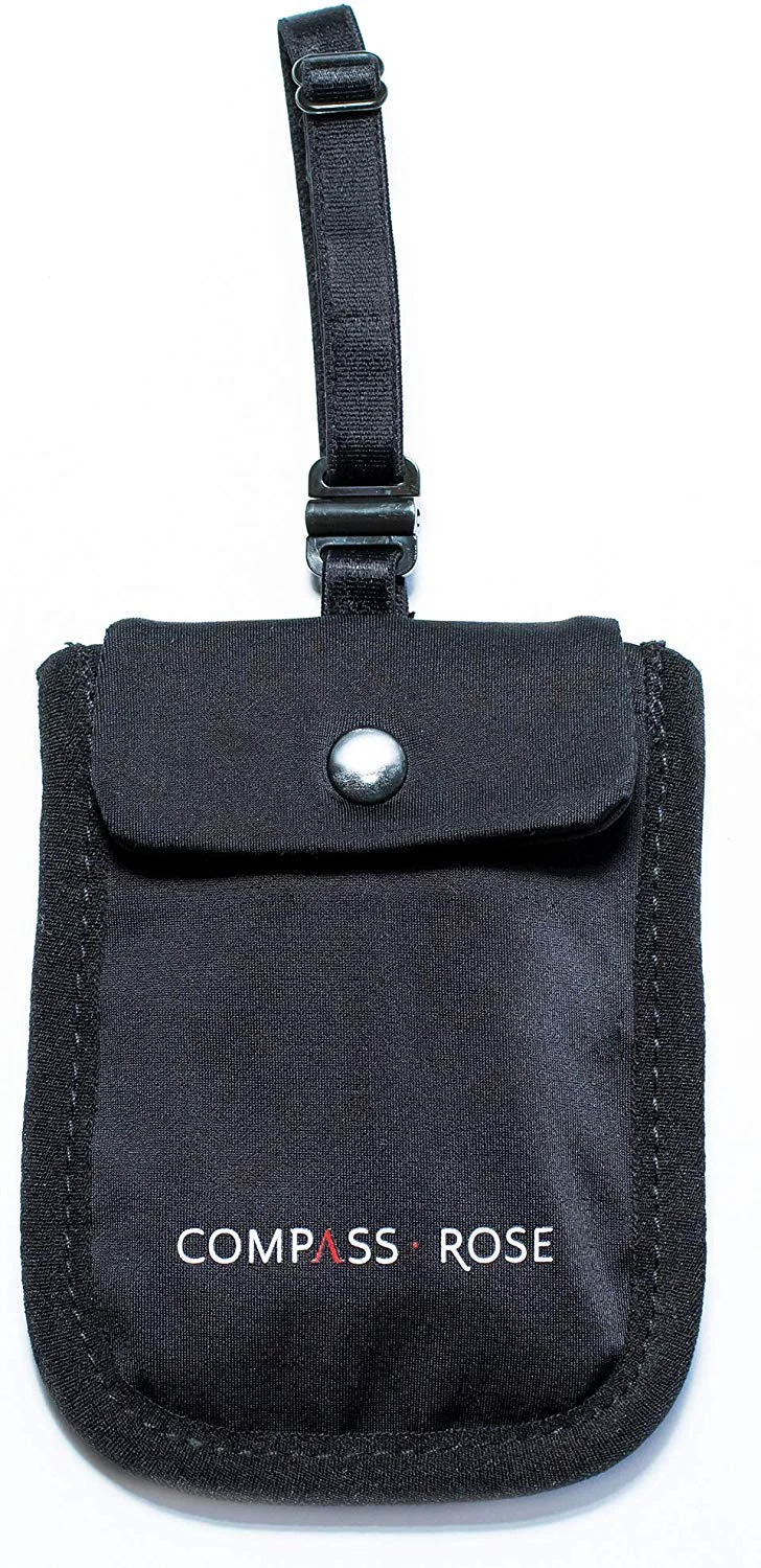 Solid Hidden Bra Wallet with RFID Protection – Adjustable Travel Money Pouch for Women Fits A–DD Enhanced