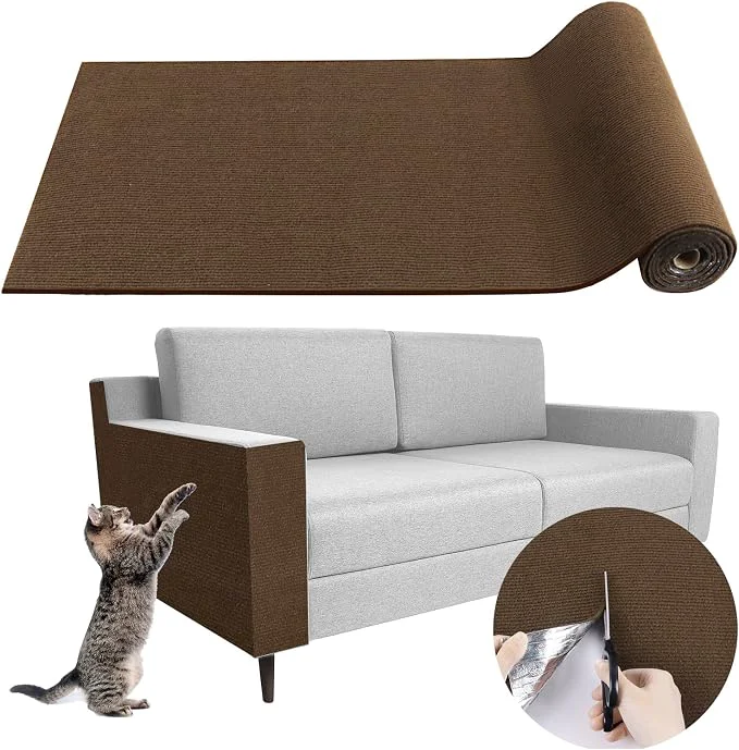 Dependable Climbing Cat Scratcher Mat Trimmable Cat Scratching Post Carpet 118 x15.8 Comfortable