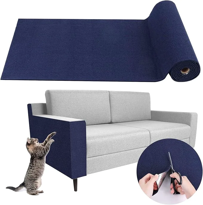 Clean Climbing Cat Scratcher Mat Trimmable Cat Scratching Post Carpet 118 x15.8 Easy-to-Use