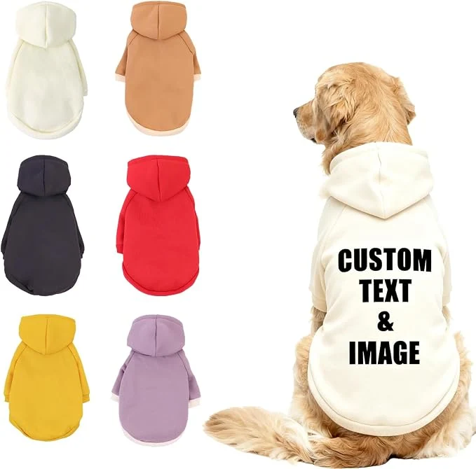 Comfortable Custom Dog Hoodie Personalized Sweatshirt Smart