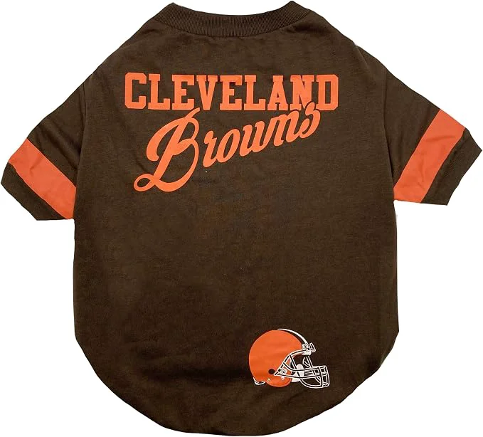 Smart NFL Cleveland Browns Dog Cat T-Shirt Medium. Football PET TEE Sophisticated