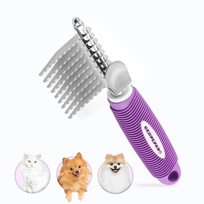 Organic Dematting Undercoat Rake Comb for Dogs Cats Powerful