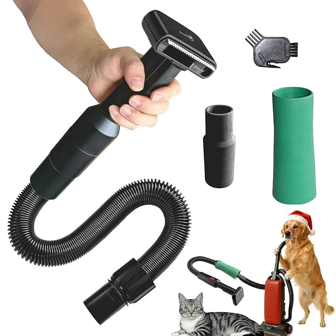 Fashionable Pet Vacuum Grooming Brush Hair Comb Shedding Deshedding Attachment Tool Secure