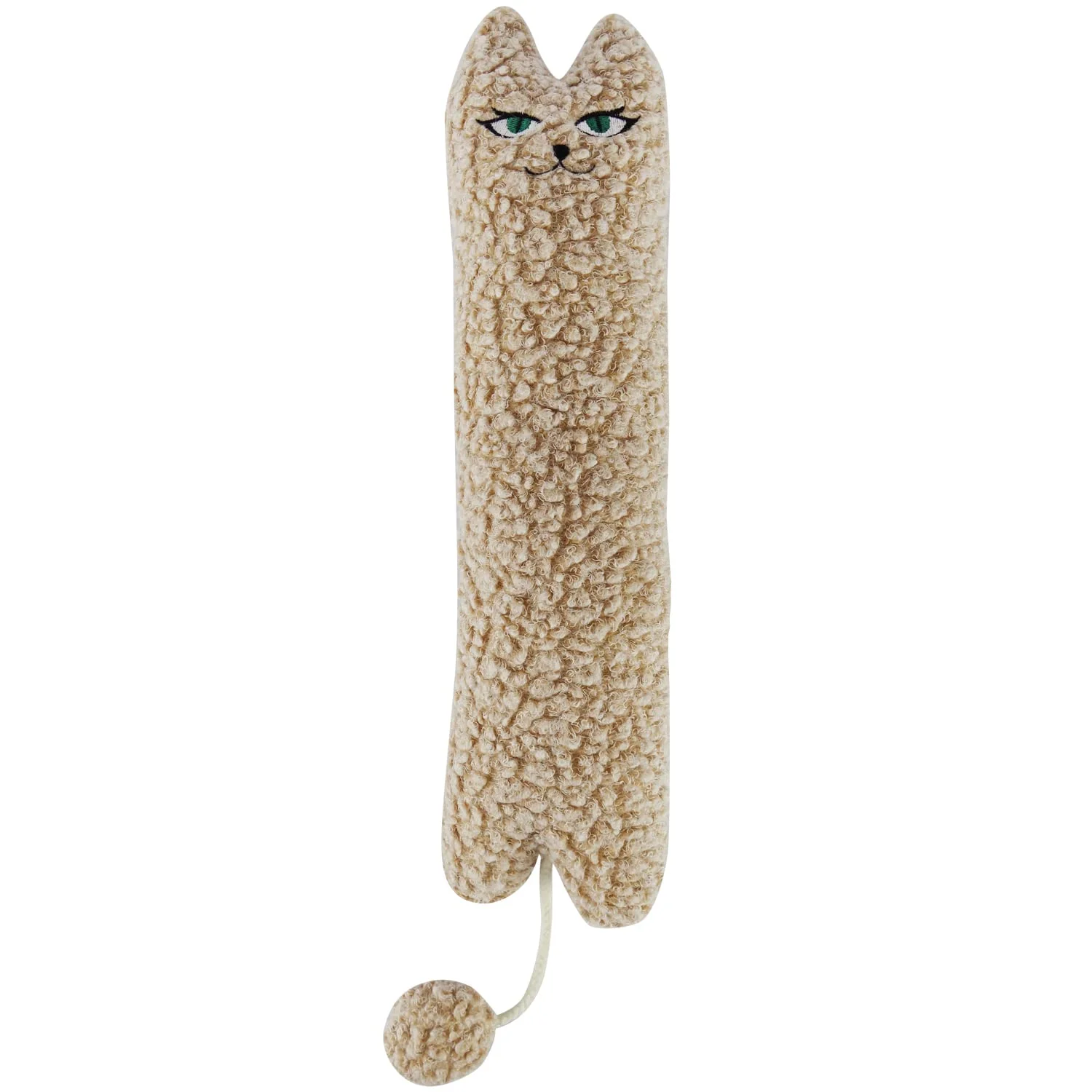 Durable TTcat Catnip Silvervine Pillow — Large Cat Kicker Toy for Cats Kittens Beige Traditional