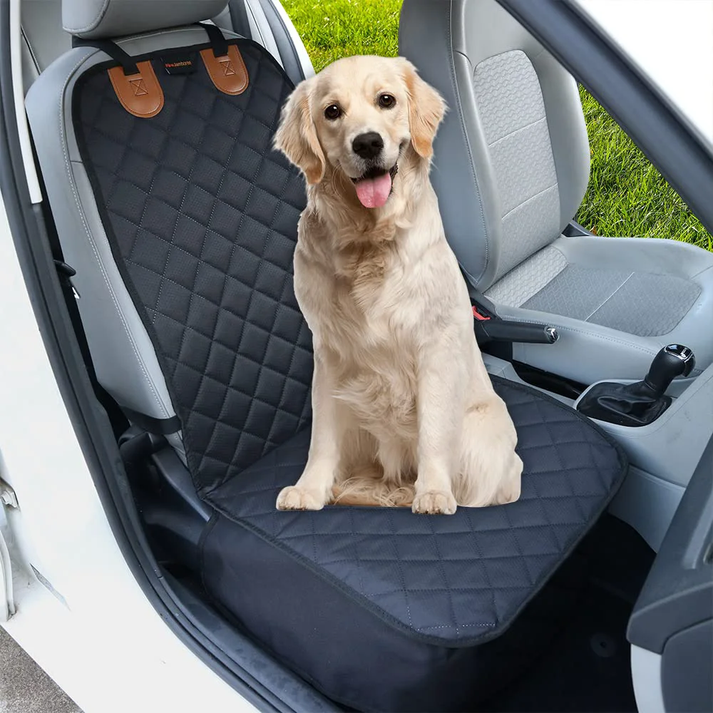 Detailed Paw Jamboree Car Front Seat Covers for Dogs – Waterproof Full-Wrap Buckle Protector Optimized