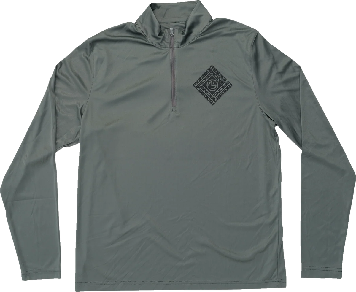 Original Design MOOSE OFFROAD Spin Sync Quarter Zip Pullover – Gray – Medium 3050-6970 Premium Material