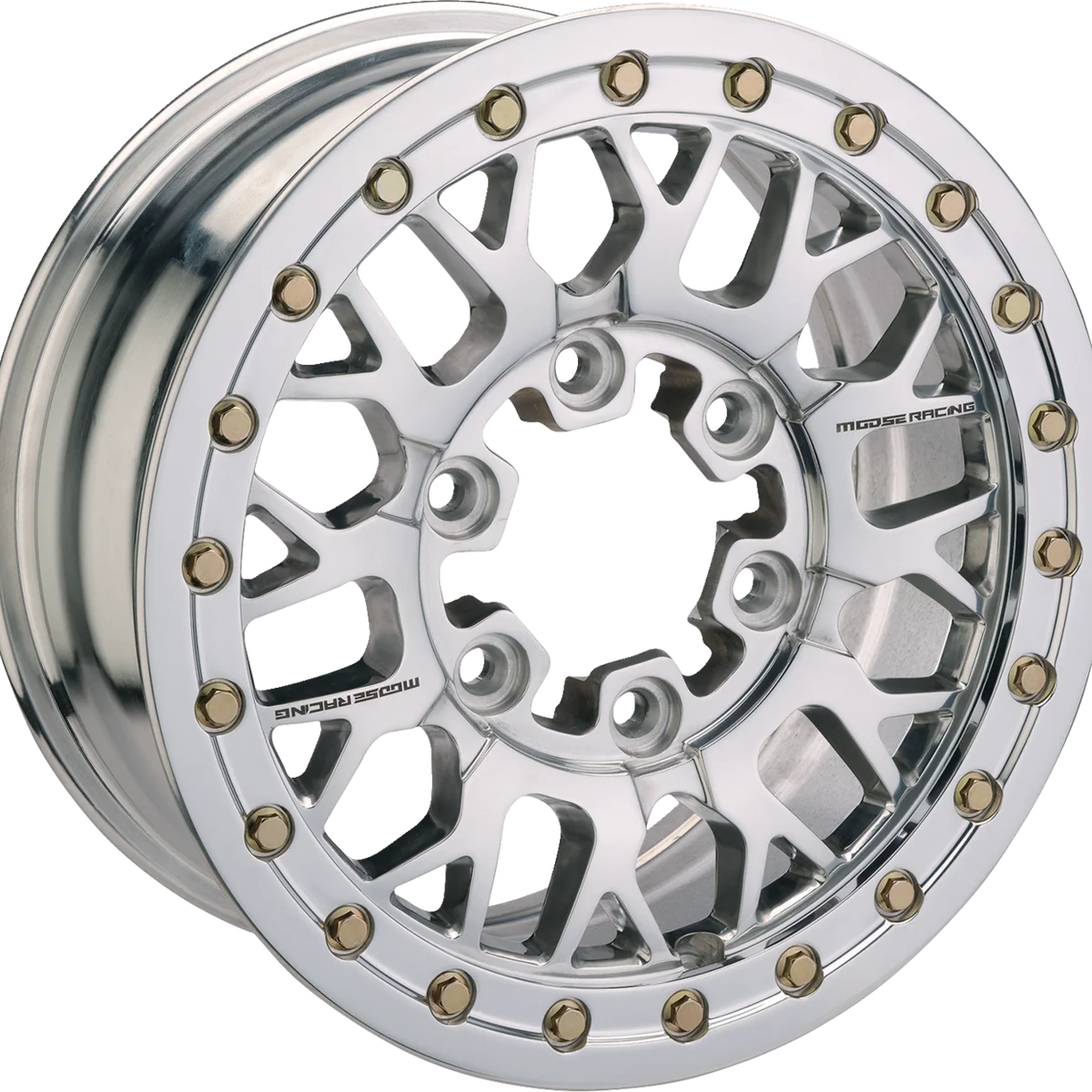 Professional MOOSE OFFROAD Wheel – 346X – Beadlock 5 Lug – Front Rear – Silver – 15×7 – 5 4.5 – 5 2 346BLMO 157545P54 Easy-to-Use