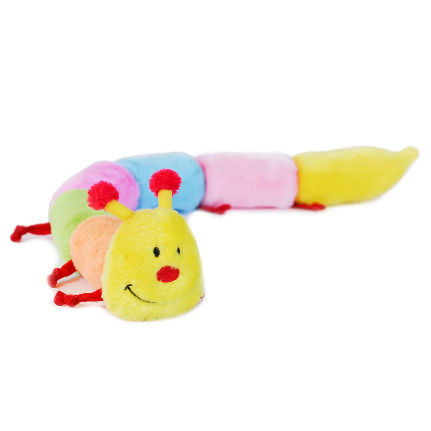 Traditional ZippyPaws Deluxe Caterpillar Dog Toy – 30-inch Plush Squeaky Tug Fetch for Medium Large Dogs Comfortable