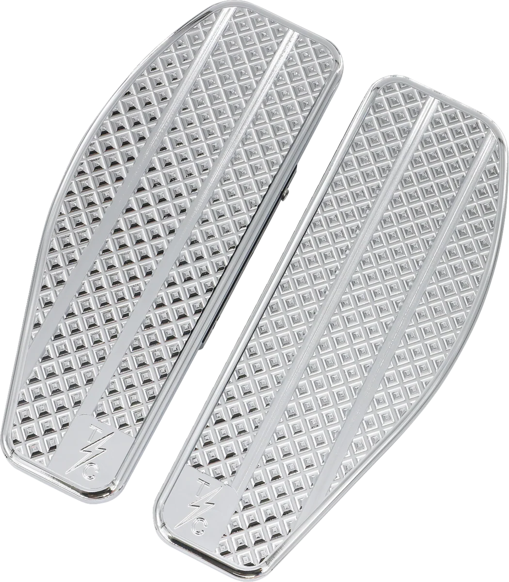 Certified THRASHIN SUPPLY CO. Mini Floorboards – Passenger – Chrome TSC-2205-3 Smooth