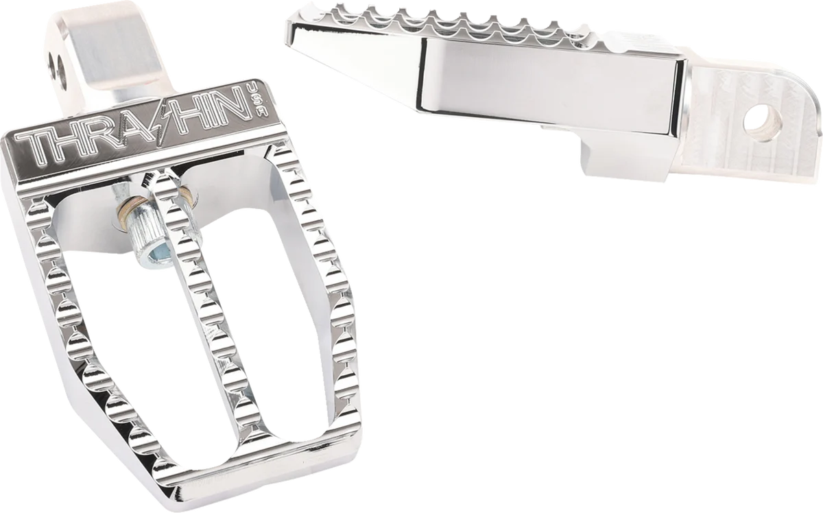 Exclusive THRASHIN SUPPLY CO. Militant Footpegs – Rear – Chrome TSC-2019-3-SR Official