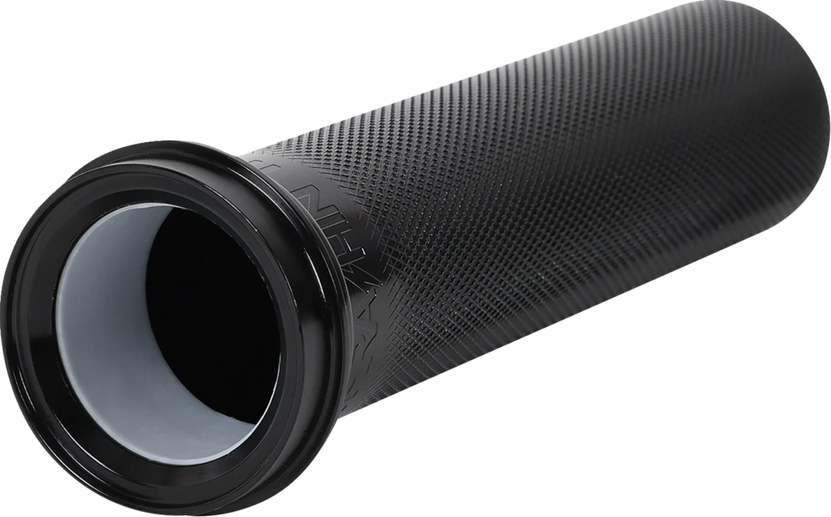 Organic THRASHIN SUPPLY CO. Throttle Tube – Knurled – 1 – TBW – Black TSC-2704-1 Professional