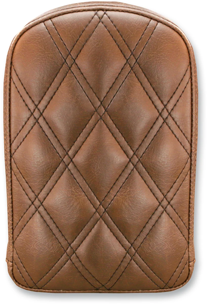Sophisticated SADDLEMEN Sissy Bar Pad – Lattice Stitched – Brown 041145 Functional