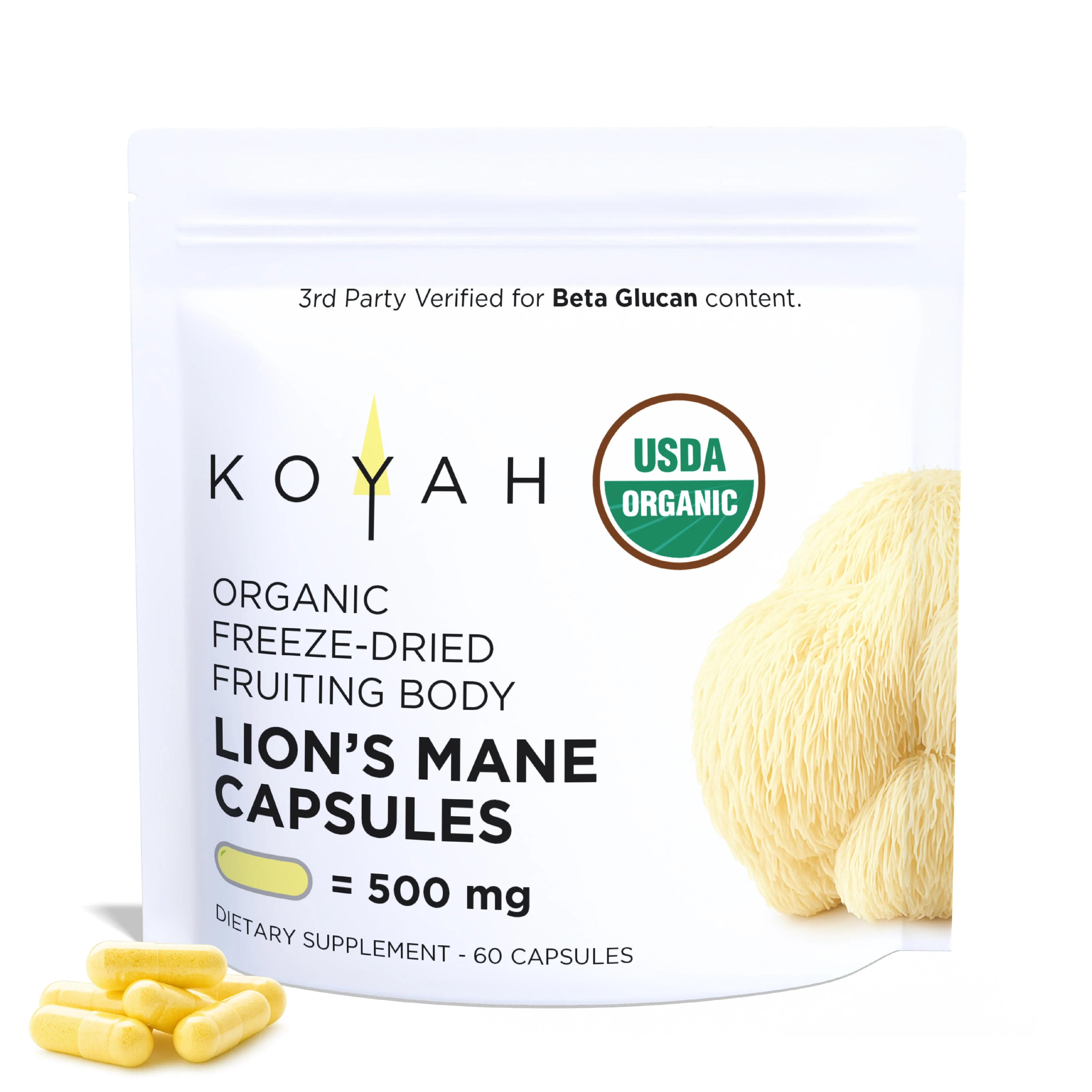 Lightweight Organic Lion’s Mane Capsules User-Friendly