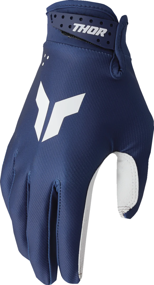 Authentic THOR Youth Launchmode Split Gloves – Navy – Medium 3332-1951 High-Performance