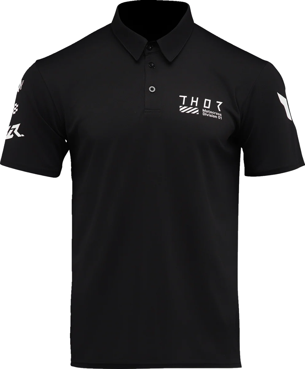 Traditional THOR Corpo Polo Shirt – Black – Large 3040-3481 Authentic