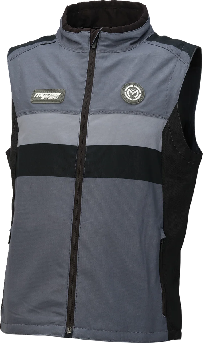 Expertly Made MOOSE OFFROAD Moto Vest – Gray Black – Large 2830-0763 Classic