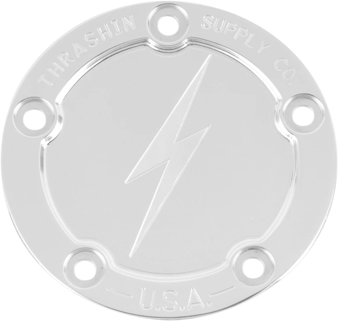 Fashionable THRASHIN SUPPLY CO. Points Cover – Dished – Polished – 5 Hole – Twin Cam TSC-3026-2 Superior
