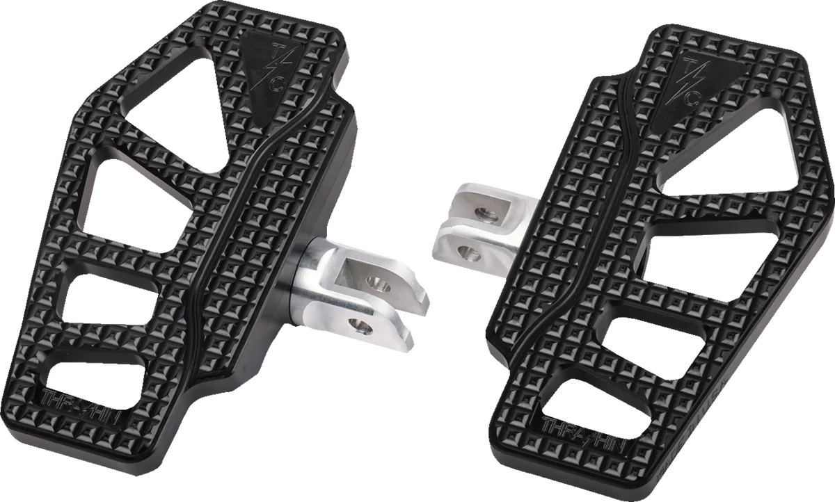 Sustainable THRASHIN SUPPLY CO. Apex Mini Floorboards – Driver – Black TSC-2217-1-SF Versatile