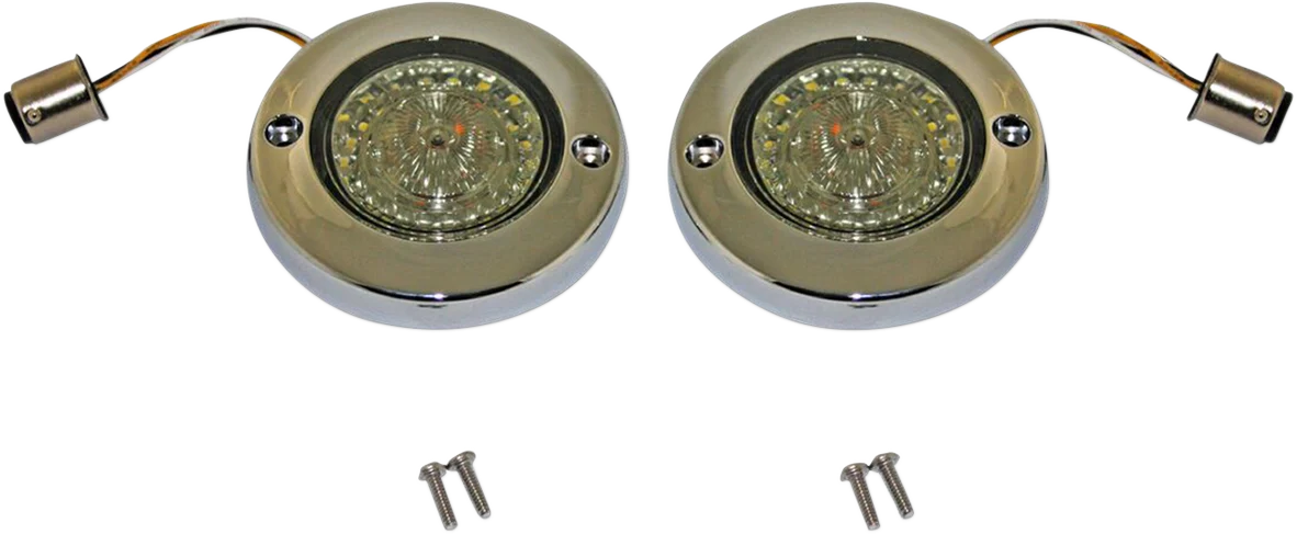 High-End CUSTOM DYNAMICS ProBEAM Dynamic Ringz LED Turn Signal – Chrome – Amber White PB-FB-AW-1157CS Official