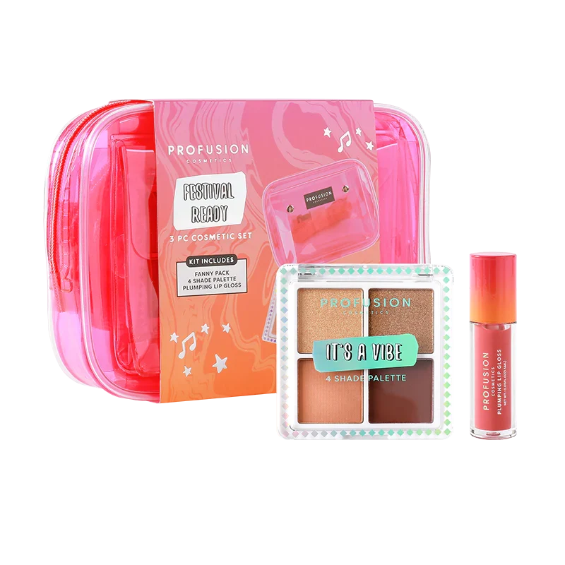 Next-Generation It’s a Vibe Festival Ready 3-pc Bag Cosmetic Set Crafted