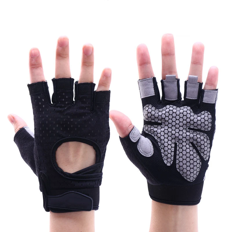 Enhanced Unisex Gym Gloves For Exercise With Wristband Support Hand Protection For Dumbbell Lifting Bar Training And Cycling Genuine