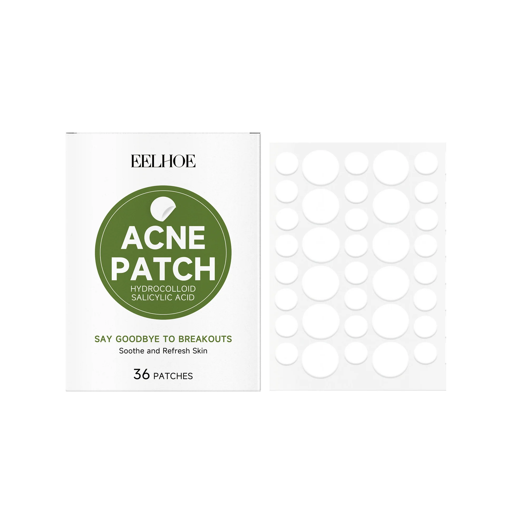 Crafted Hydrocolloid Acne Soothing Patches – Invisible Spot Cover for Blemish Protection Eco-Friendly