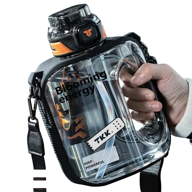 Organic Tritan Large Capacity Sports Water Bottle Leakproof Outdoor Jug Elegant