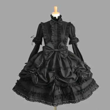 Superior Dress court retro lace gothic coslpay dress fluffy sleeve dress Next-Generation
