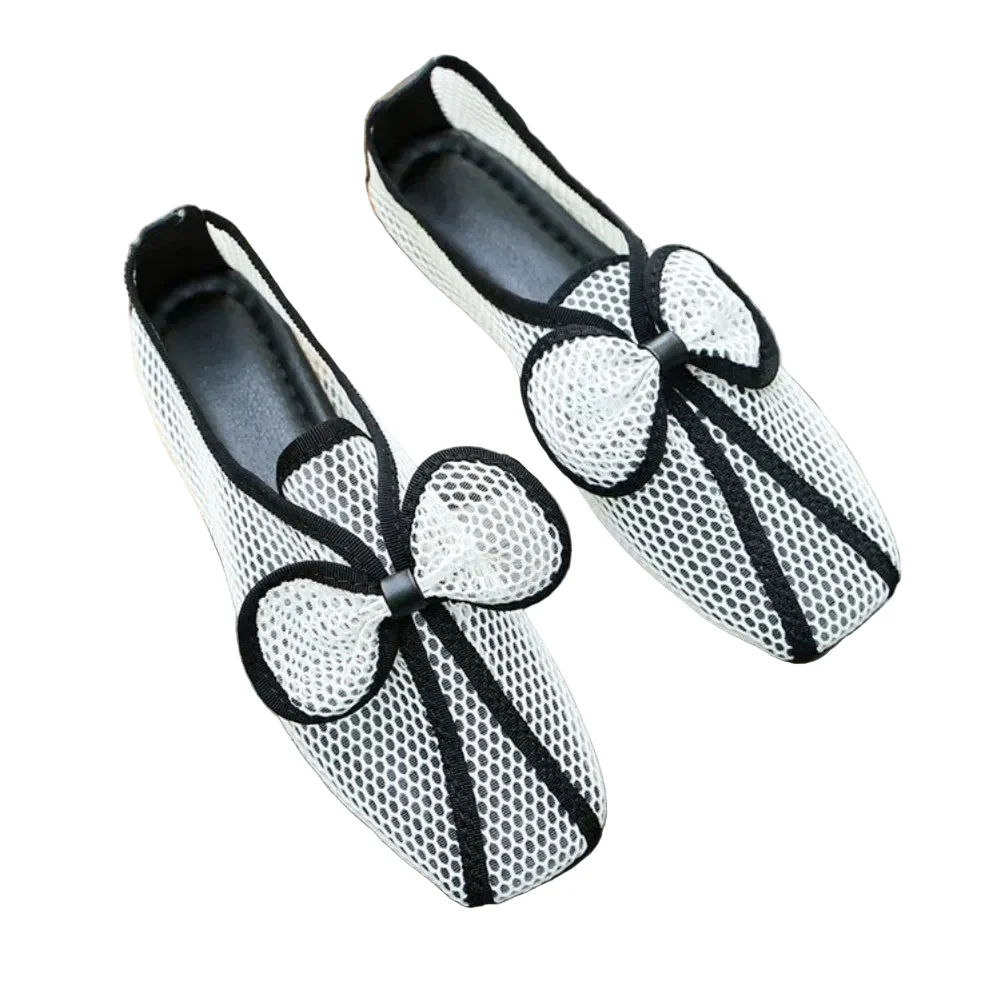Optimized Women’s Square Toe Air Mesh Sandals Slip-On Roman Gladiator Flats Modern