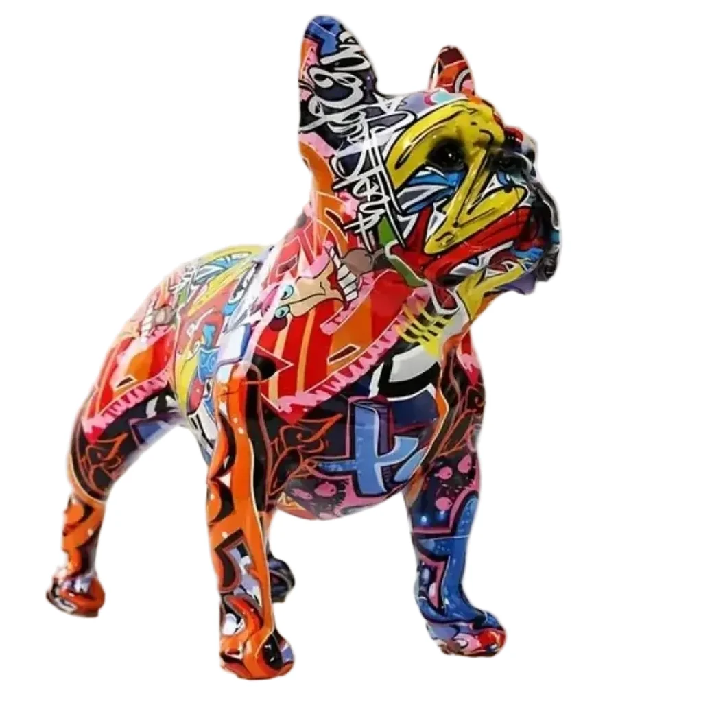 Fine Boho Puppy Dog Flat Acrylic Plaque and Tabletop Ornament Contemporary