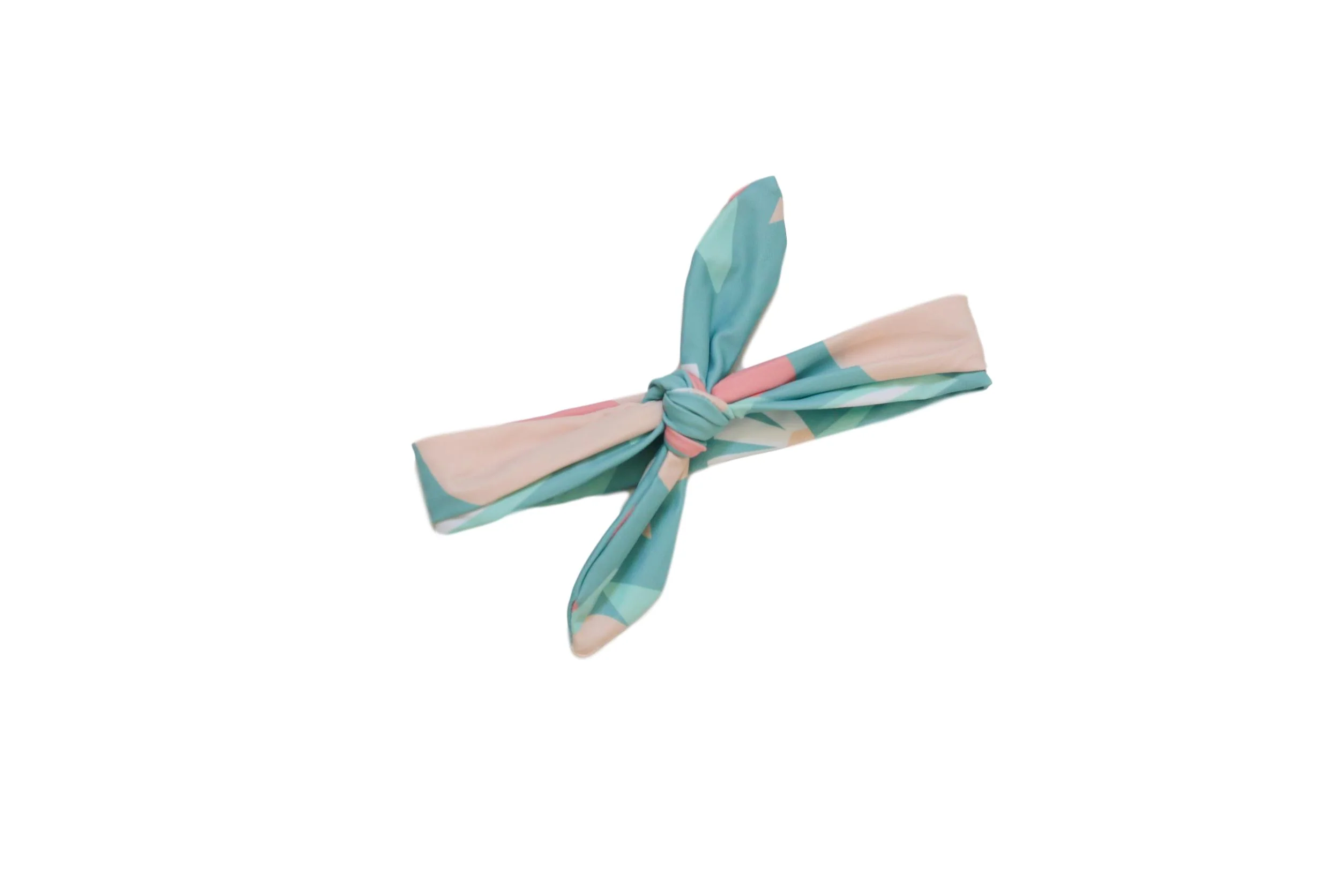 Durable Peach Print Headwrap Modern