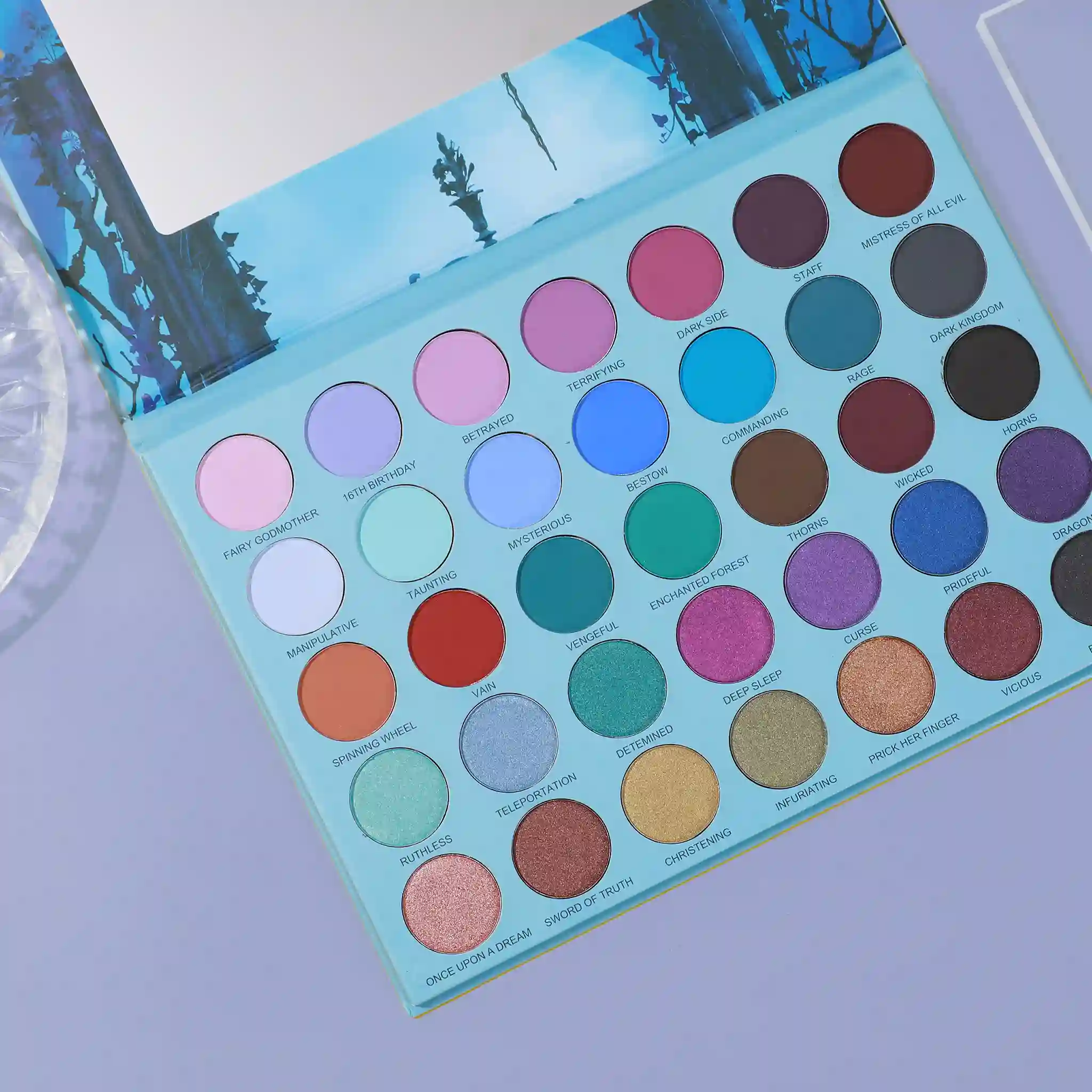 Elegant Dark Fairy Cool Eyeshadow Palette Premium