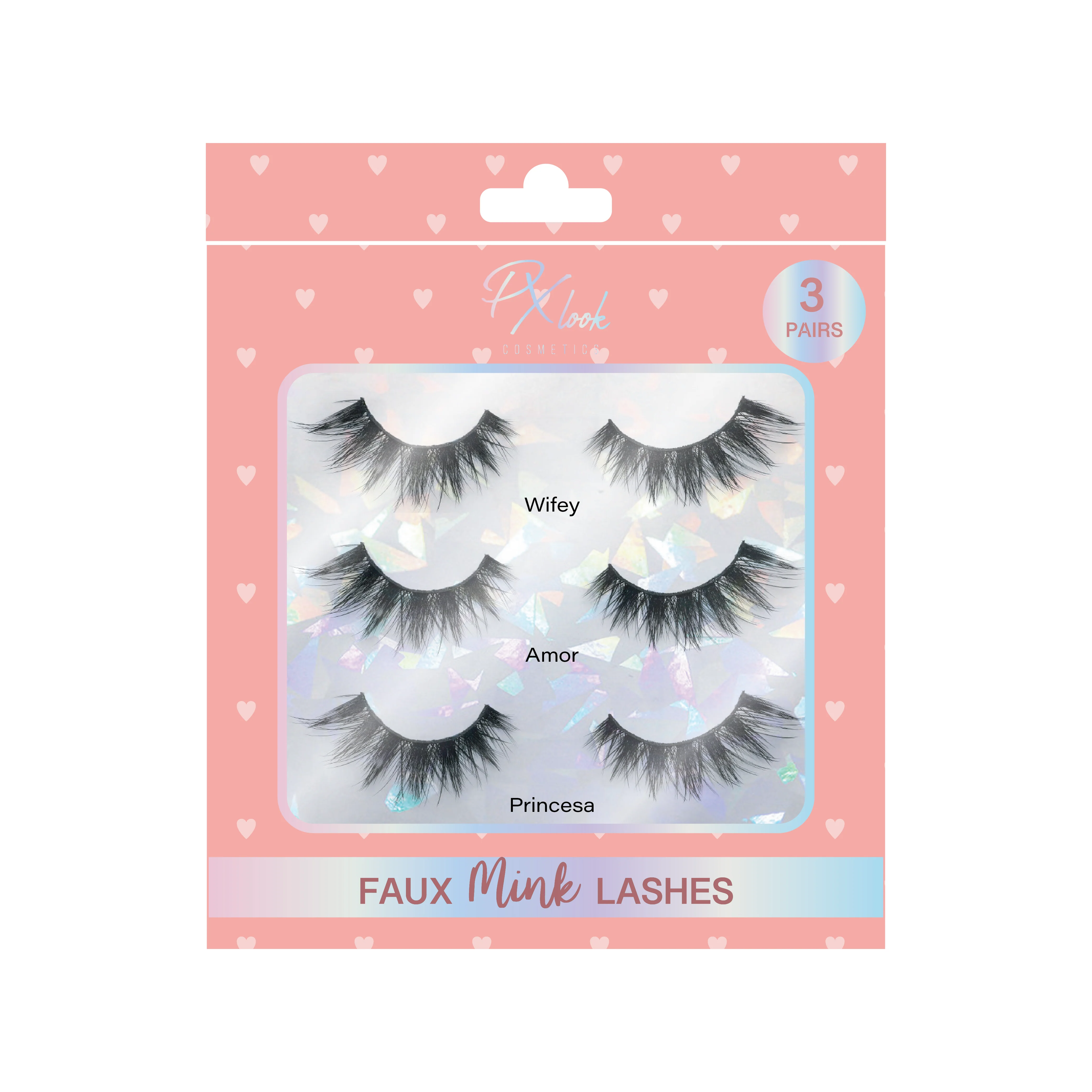 Easy-to-Use 3 Pair Faux Mink Lashes Set High-End