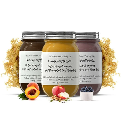 Casual Organic Fruit Infused Country Fields Sea Moss Gel Bundle Sustainable