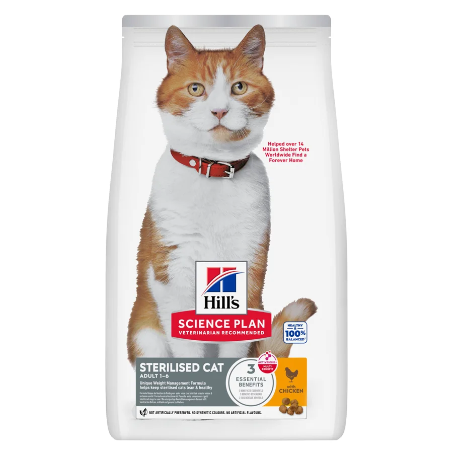 High-Quality Hill x27 s Science Plan Sterilised Adult Dry Cat Food with Chicken 1.5kg Fast