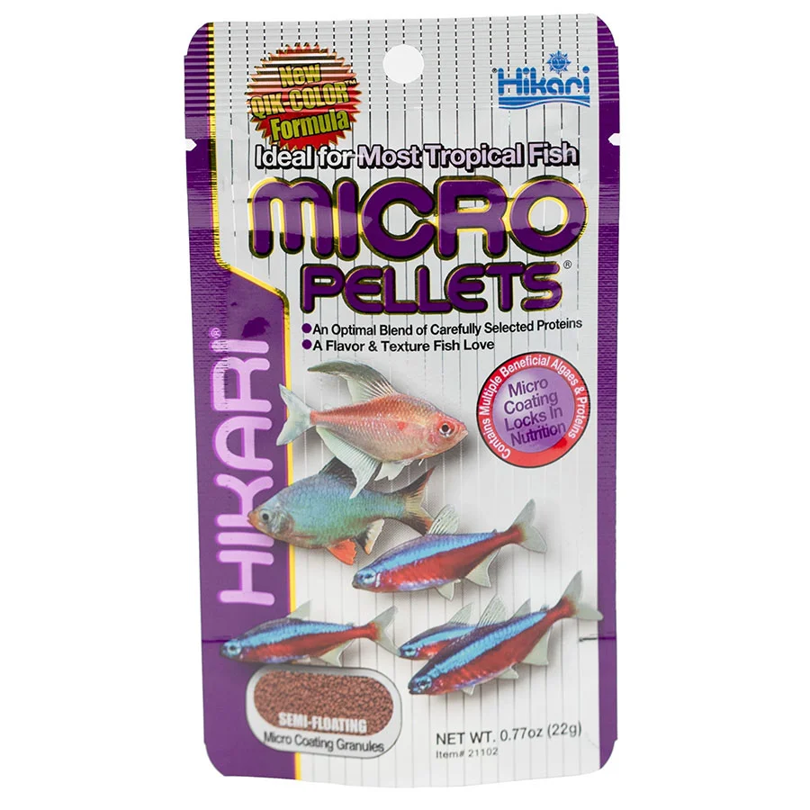 Healthy Hikari Micro Pellets Fish Food 22g Environmentally Friendly
