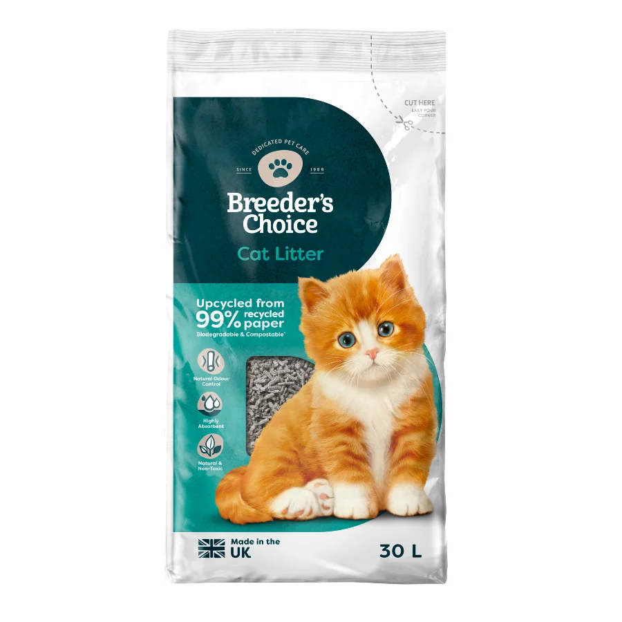 Safe Breeder Celect Recycled Paper Pellet Cat Litter Reliable