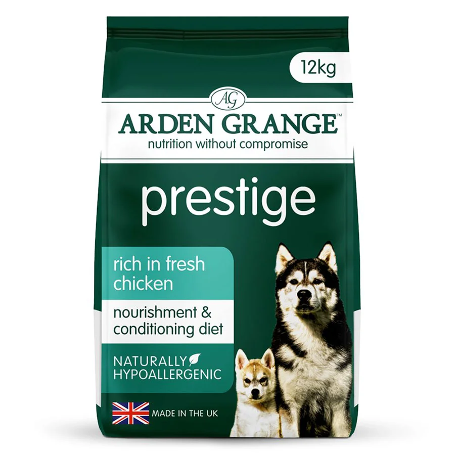 Organic Arden Grange Prestige Adult Dry Dog Food Chicken 12kg Professional