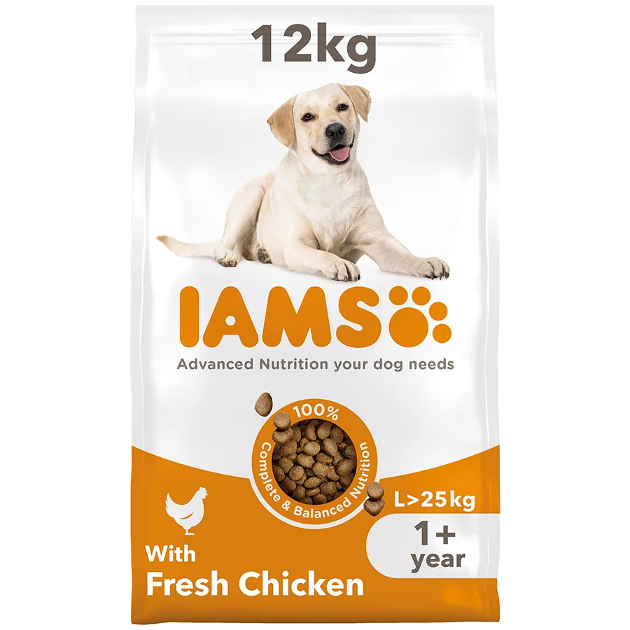 Unique Iams Large Breed Adult Dry Dog Food Chicken 12kg Certified
